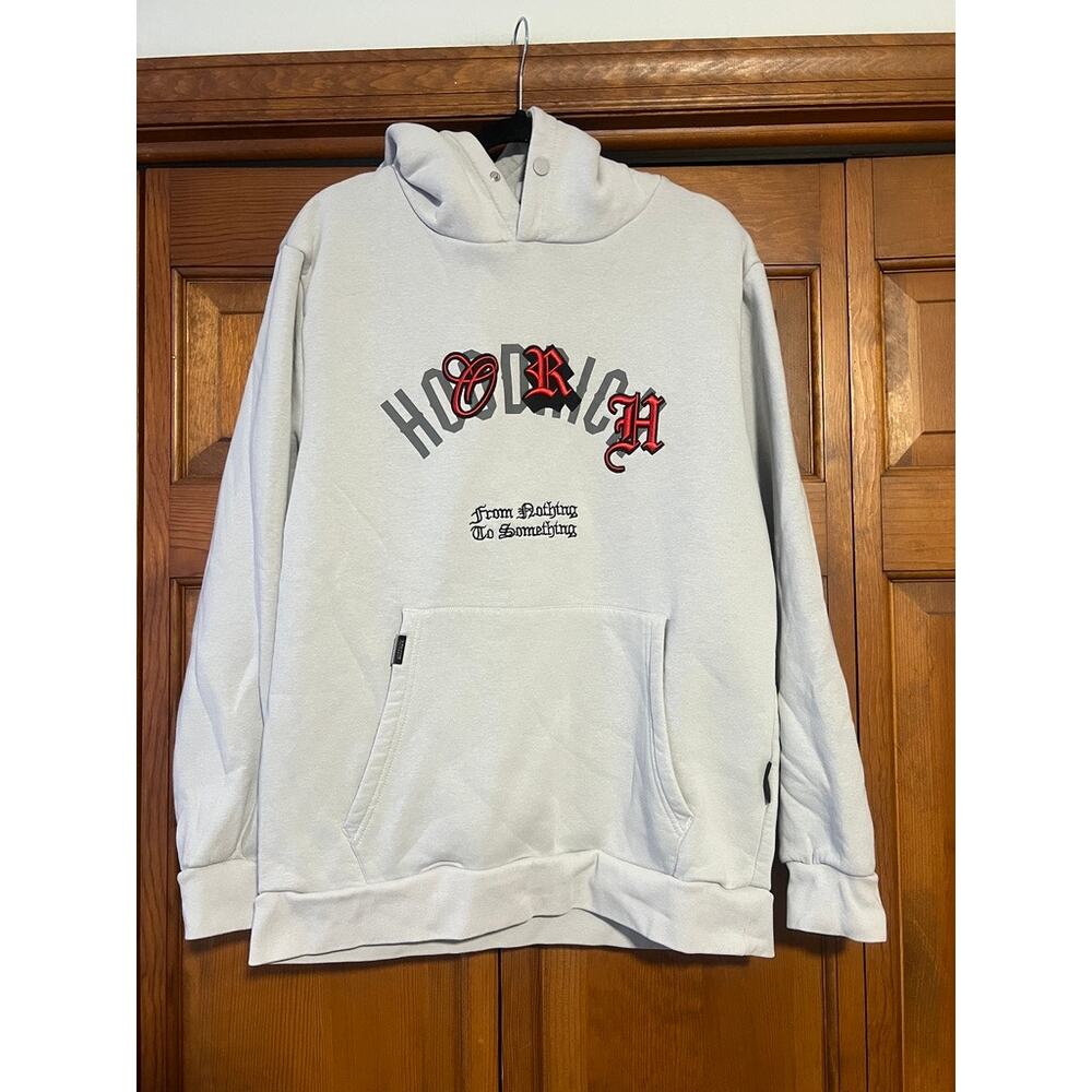 Hoodrich Men's Product Of The Streets Graphic Hoodie Light Gray Pullover Size M - Picture 2 of 12